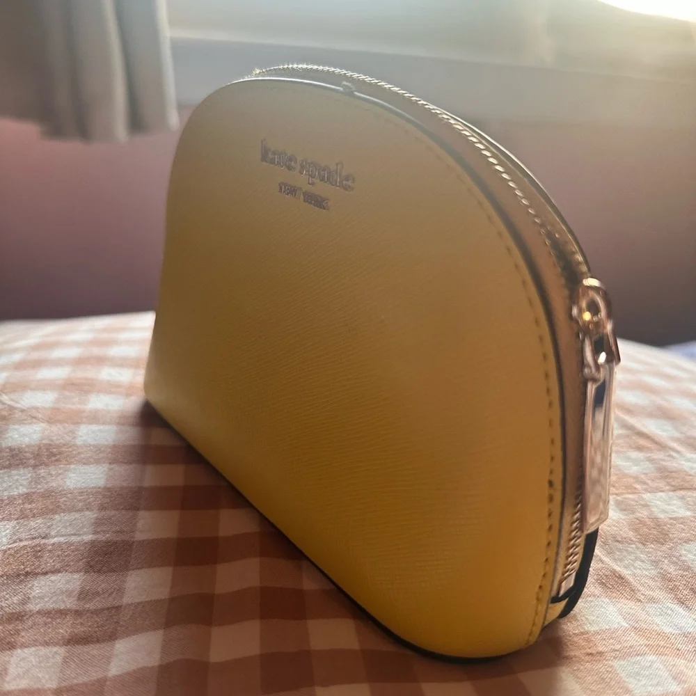 Kate Spade Yellow Cosmetic Pouch - Picture 5 of 6